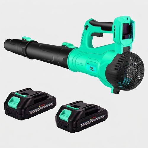 FTOP Cordless Leaf Blower — Cyan